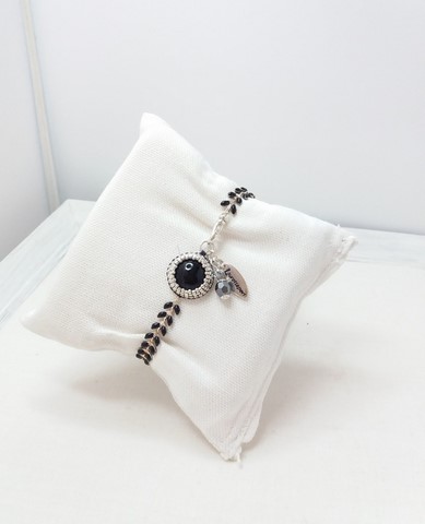 bracelet city noir - travail artisanal fait main