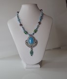 Colllier brodé à l'aiguille - collier Indy 2