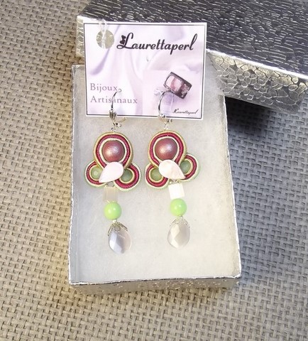 bijou artisanal -boucles anis