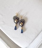 bijou artisanal - boucles DOLMEN longues