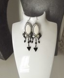 Bijou brodé - Boucles Africa