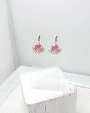 bijou artisanal - boucles Silky rose